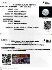 1.33/Cents Natural Diamond with Govt. Lab Certificate-11558D46581